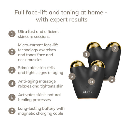 Lifting facial con microcorriente | 6en1